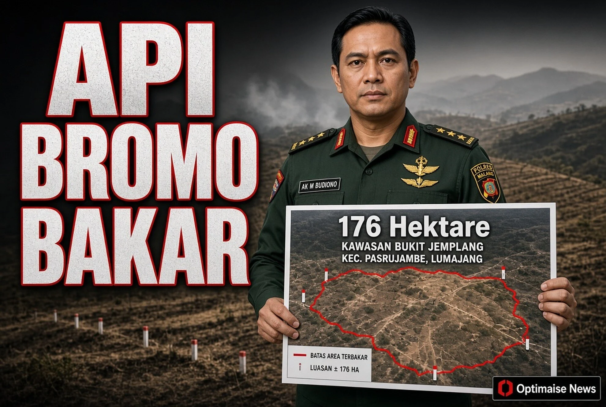 Api Bromo Bakar 176 Hektare, Jemplang Malang Dinyatakan Kondusif
