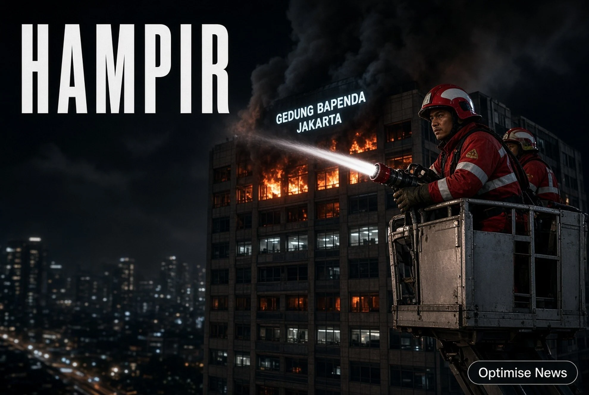 Api di Bapenda Jakarta Butuh 185 Personel Hampir 5 Jam