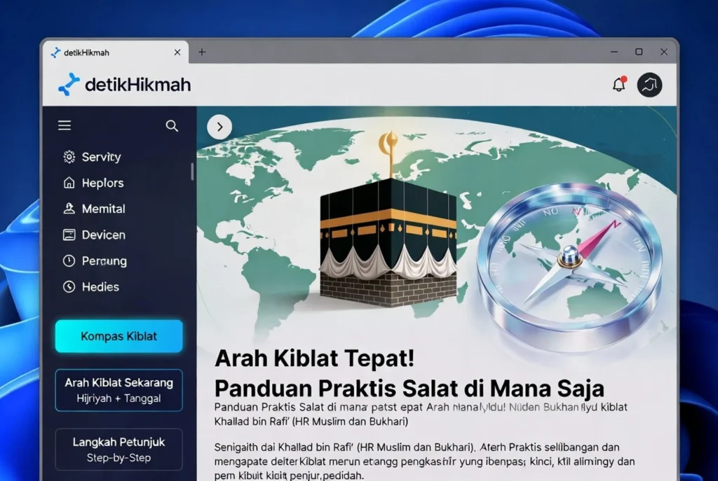 Dasar Teori Menghadap Ke Ka'bah