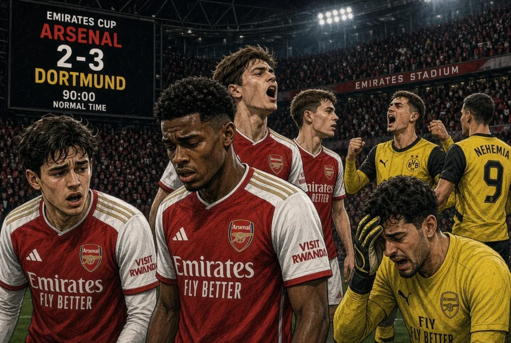 Arsenal Balas Tapi Dortmund Masih Unggul di Babak Kedua
