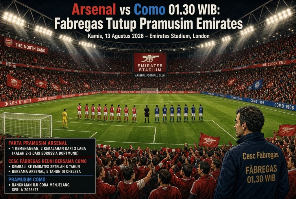 Rekor pramusim Arsenal: satu kemenangan dua kekalahan