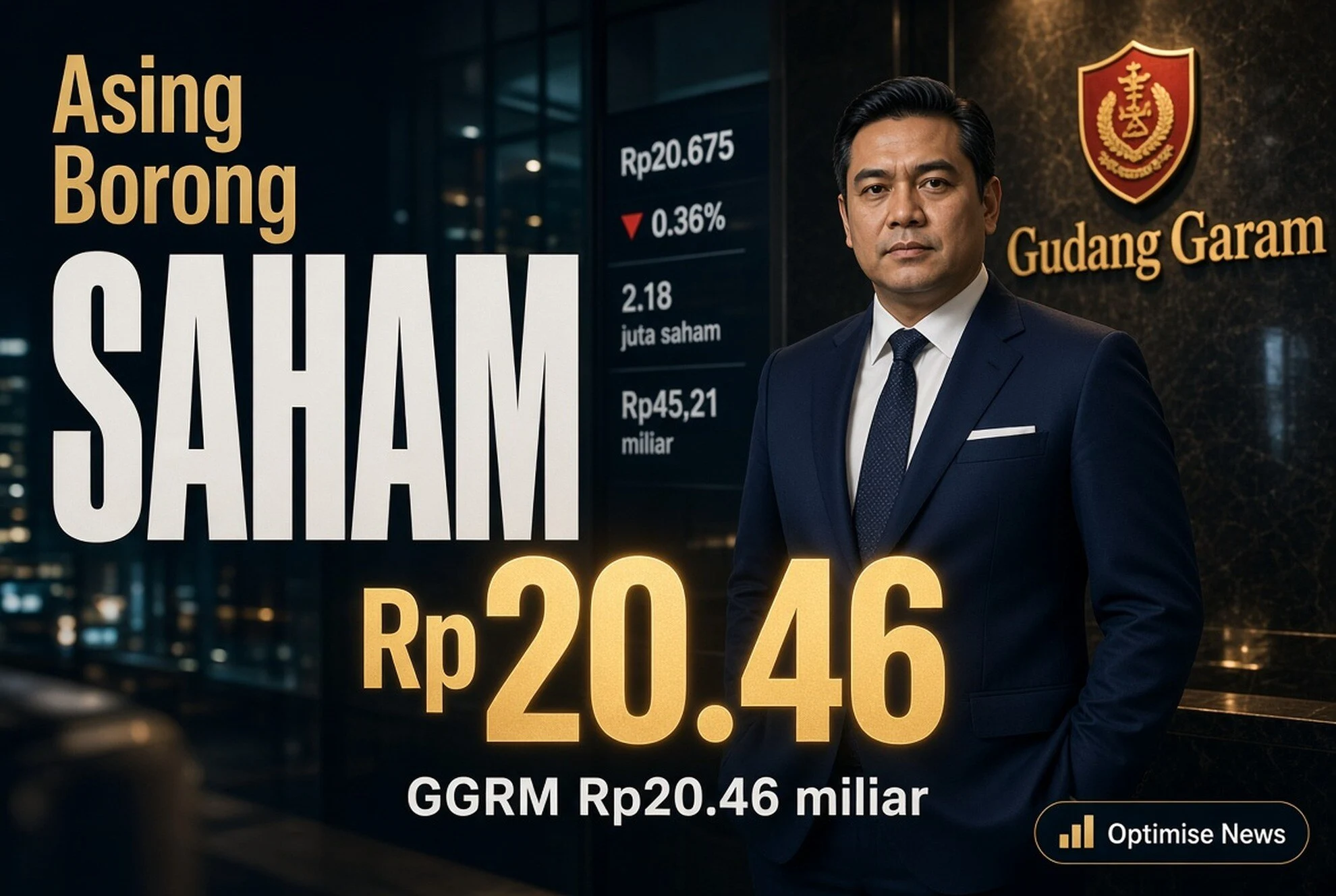 Asing Borong Saham Gudang Garam Meski Harga Turun