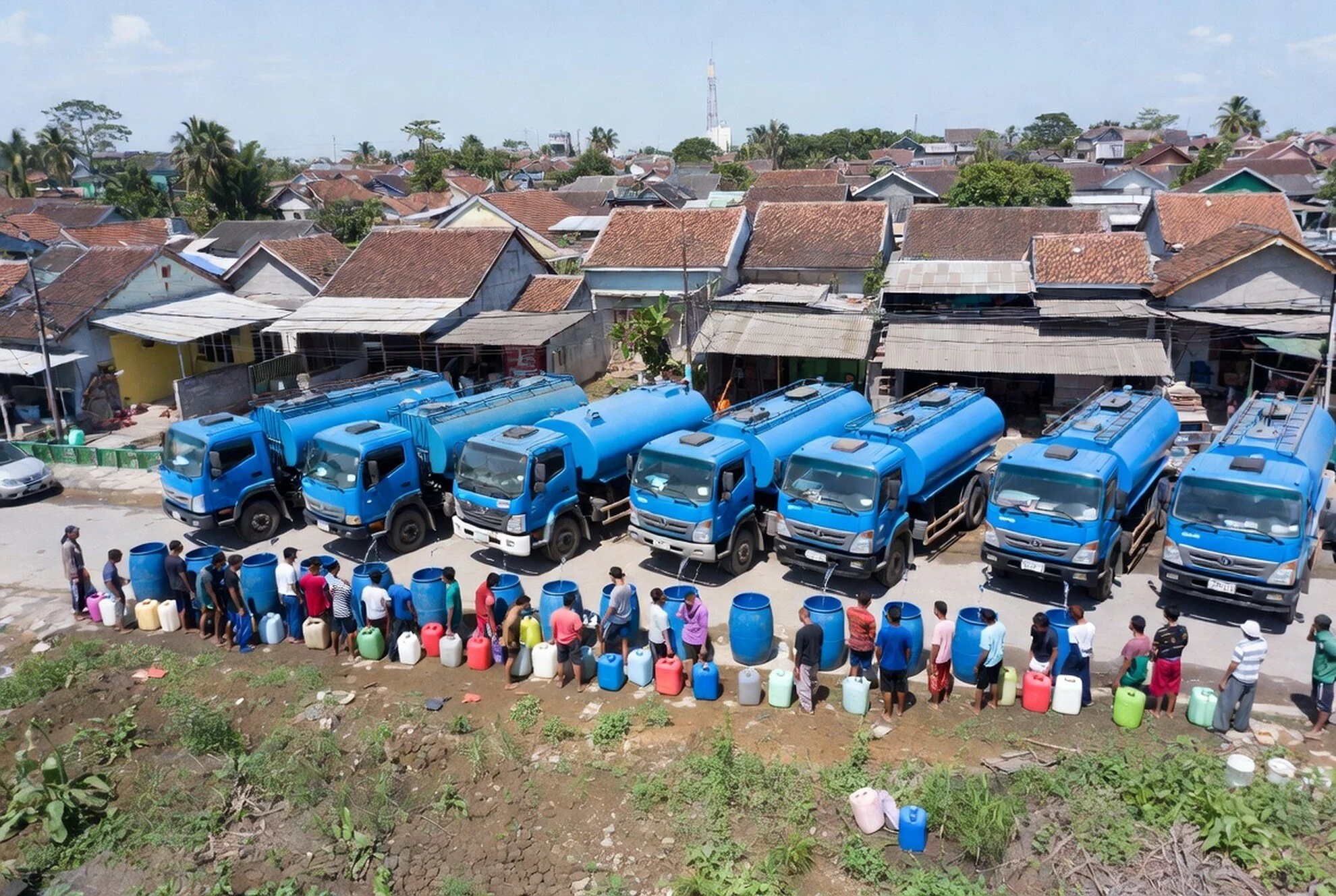 Atasi Krisis Air Bekasi, 11 Tangki Disalurkan ke Tiga Kecamatan