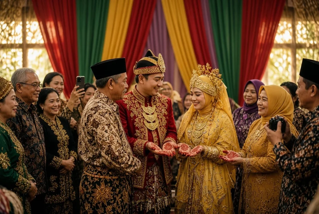 Kolontigi Malam Pacar: Pakaian Adat Merah-Kuning Palu