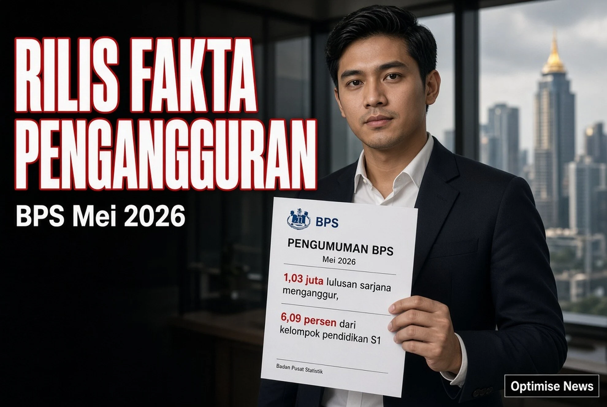 BPS Rilis Fakta Pengangguran: 1,03 Juta Sarjana Menganggur 2026