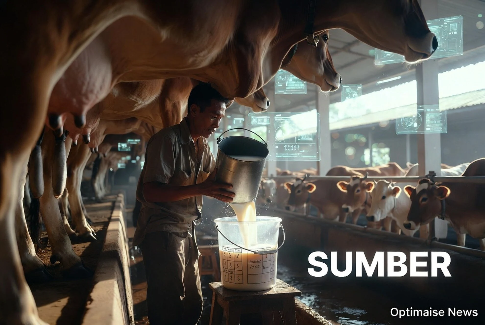 BRI Peduli Dorong Produksi Susu 400 Liter/Hari Kelompok Ternak Sumber