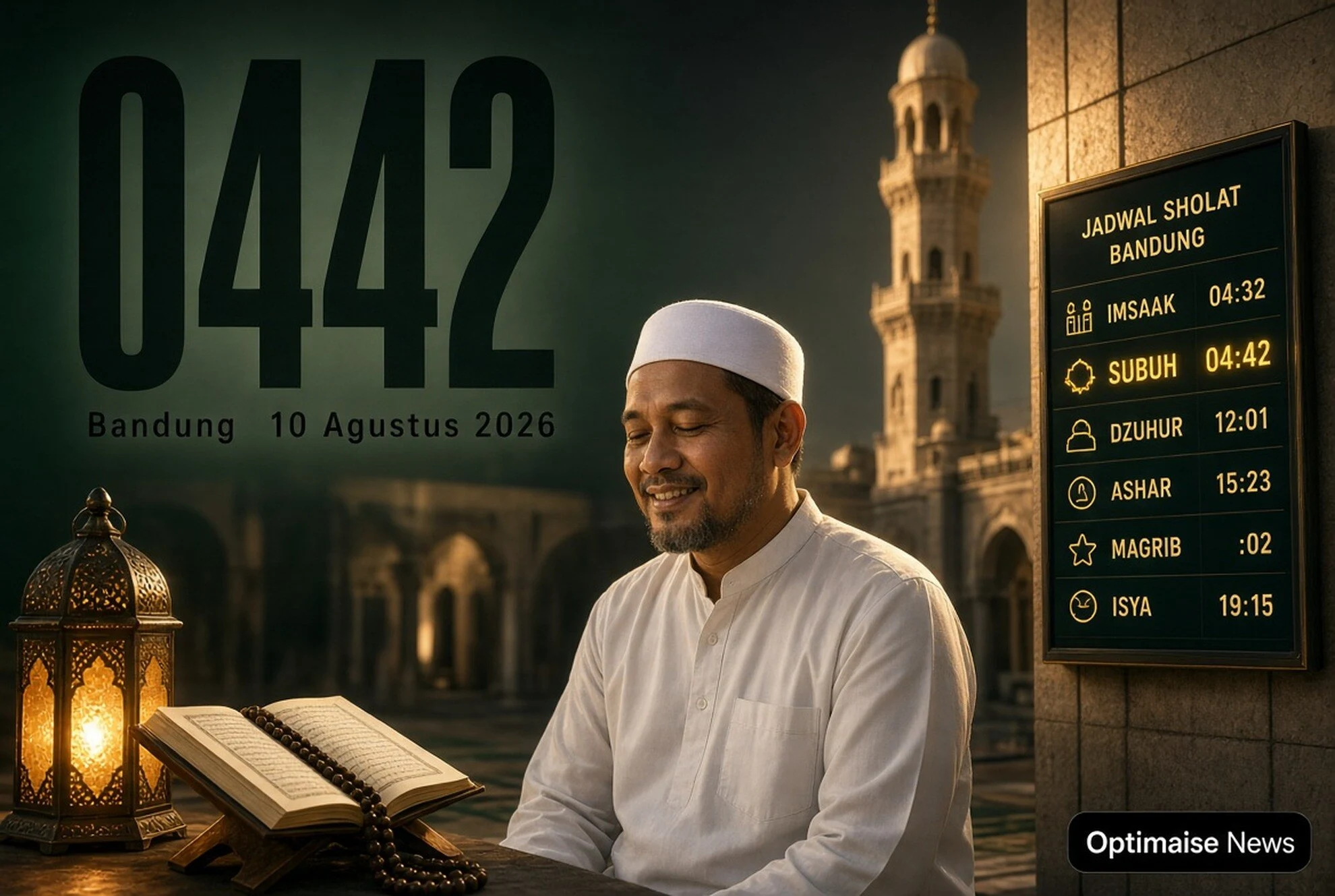 Bandung 10 Agustus 2026: Subuh 04.42