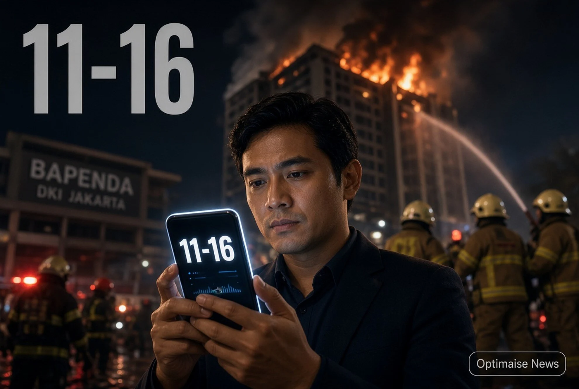 Bapenda DKI Kebakaran Lantai 11-16, 1 Pekerja Dievakuasi Usai 4 Jam