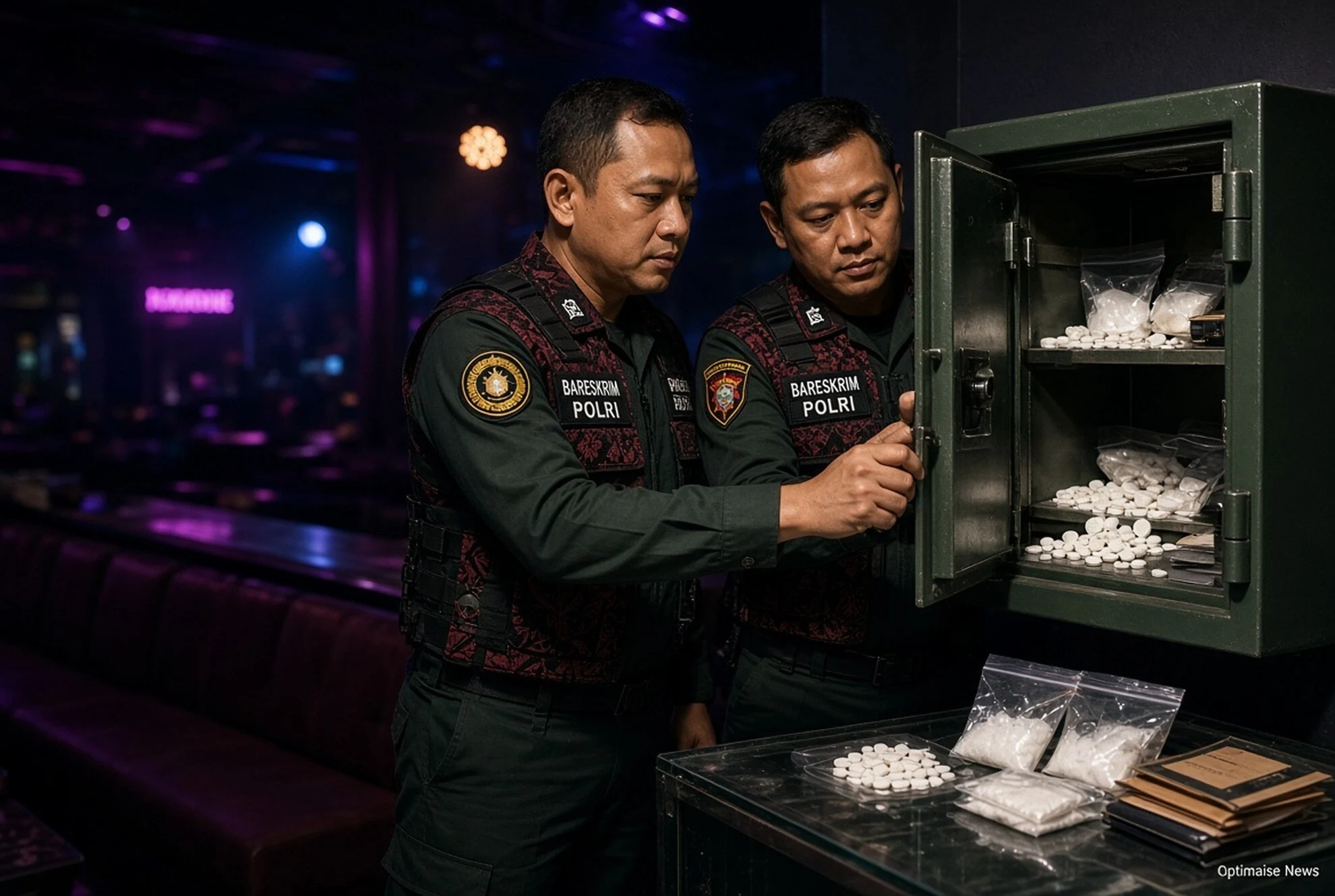 Bareskrim Gerebek HH Club Batam, 32 Orang Diamankan dan Brankas Isi