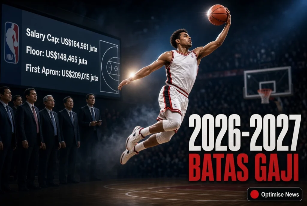 Batas Gaji NBA 2026-2027 Naik ke 164,961 Juta Dolar