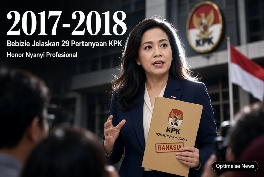 Bebizie Jawab 29 Pertanyaan KPK soal Honor Nyanyi 2017-2018