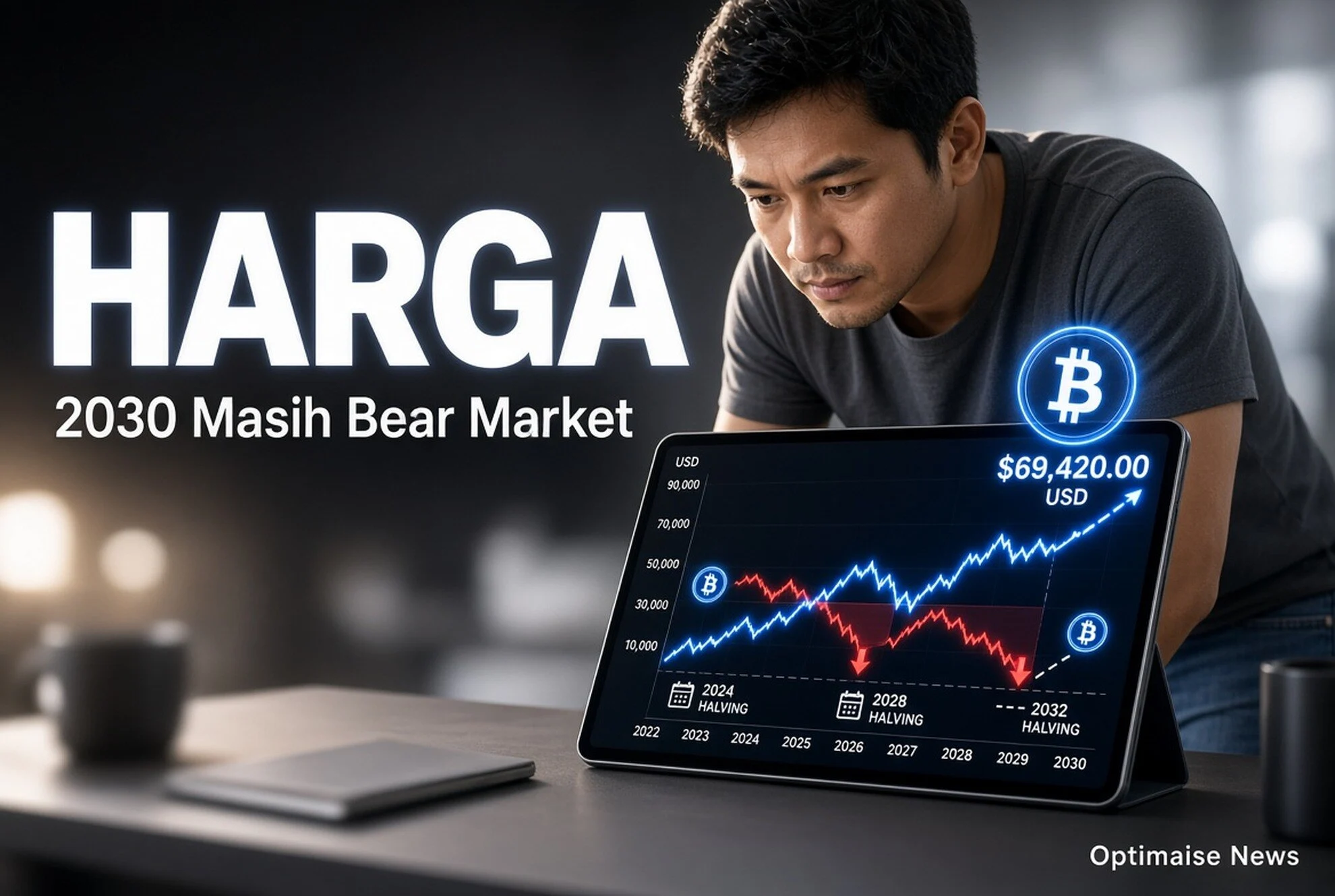 Bitcoin 2030 Masih Bear Market, Harga Naik Moderat Usai Halving 2028