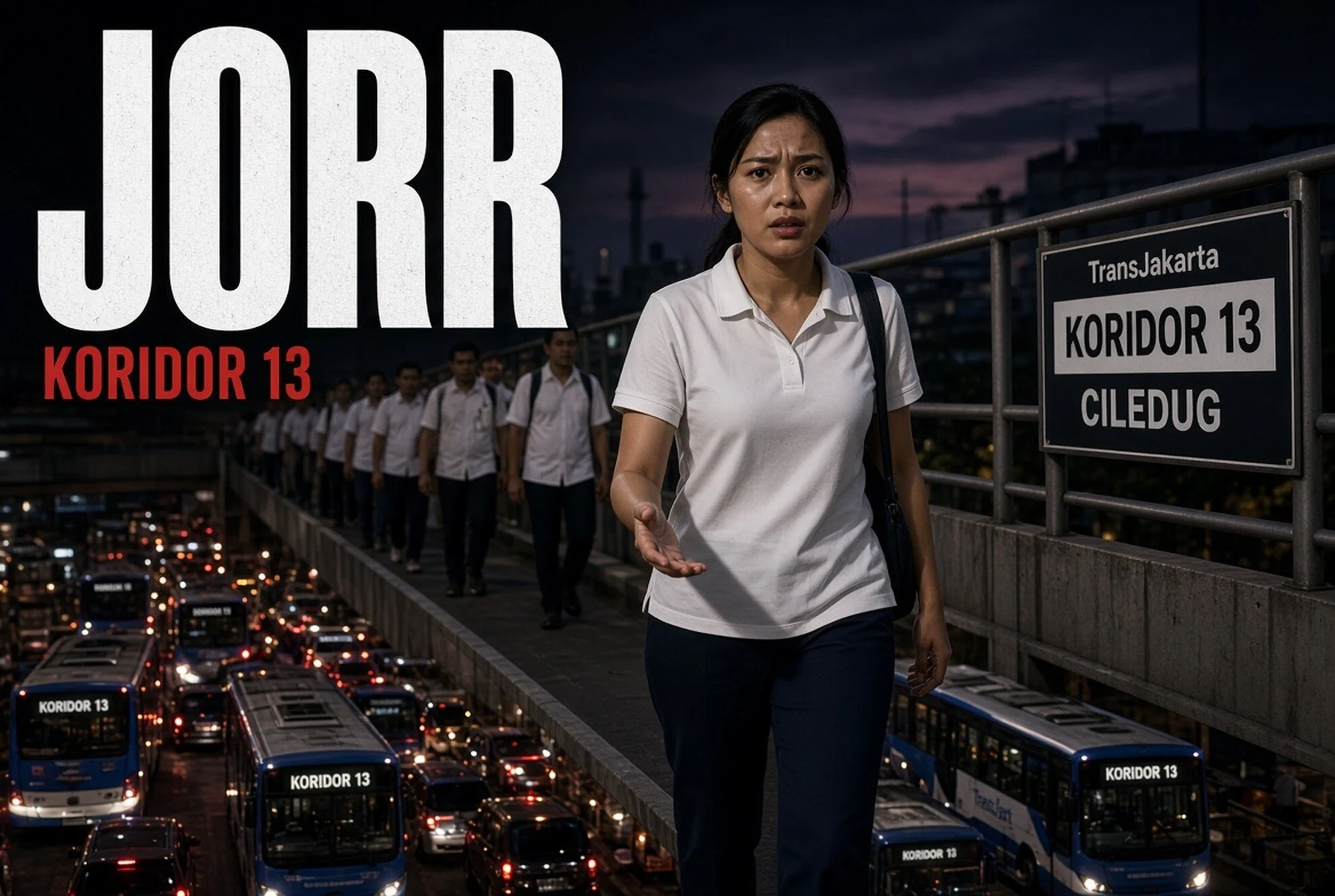 Bus TransJakarta Koridor 13 Mogok di Jorr