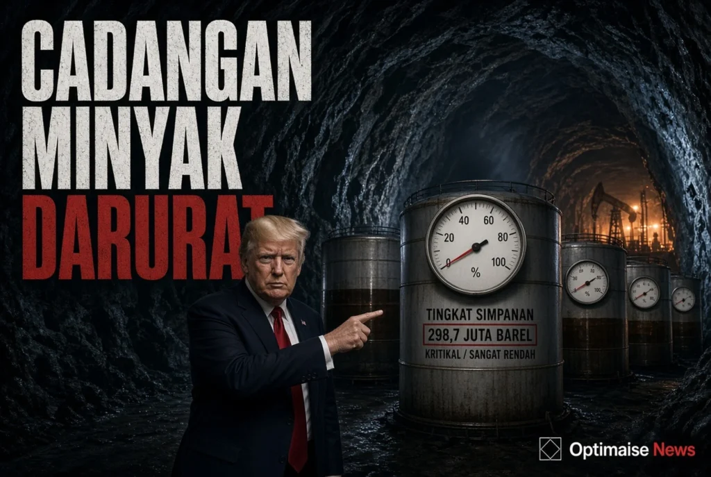 Cadangan Minyak Darurat AS Turun ke Rekor Terendah dalam 43