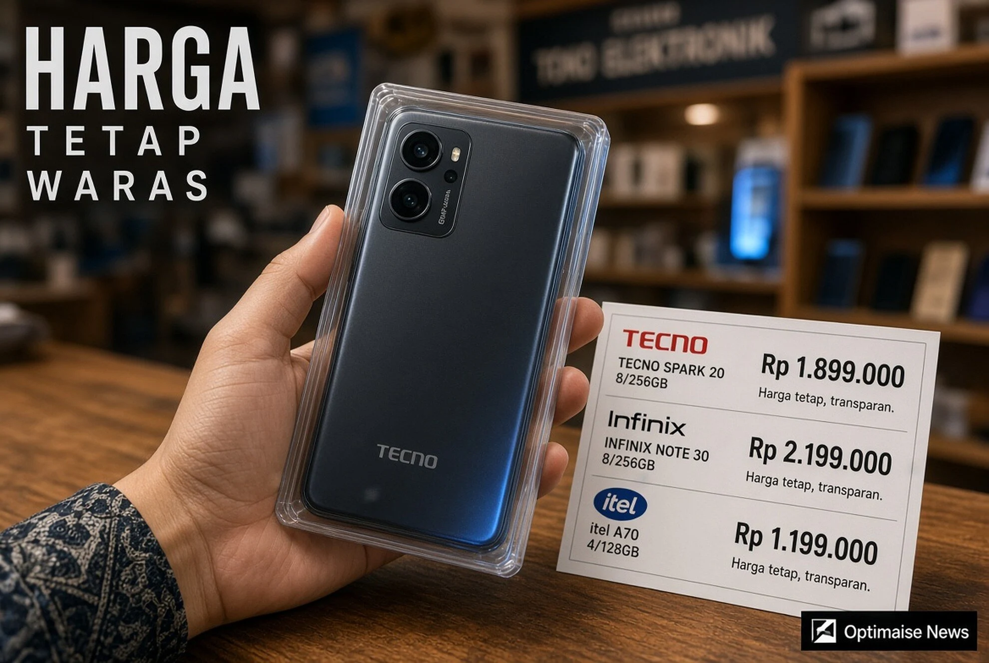 Cek Spesifikasi HP Harga Tecno-Infinix-Itel 7 Agustus 2026 Mulai