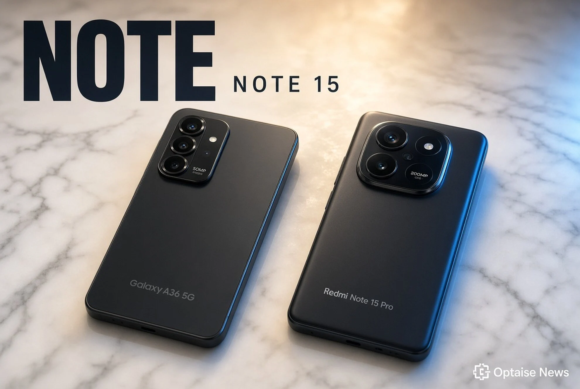 Cek Spesifikasi HP Samsung A36 5G 50MP OIS vs Redmi Note 15 Pro