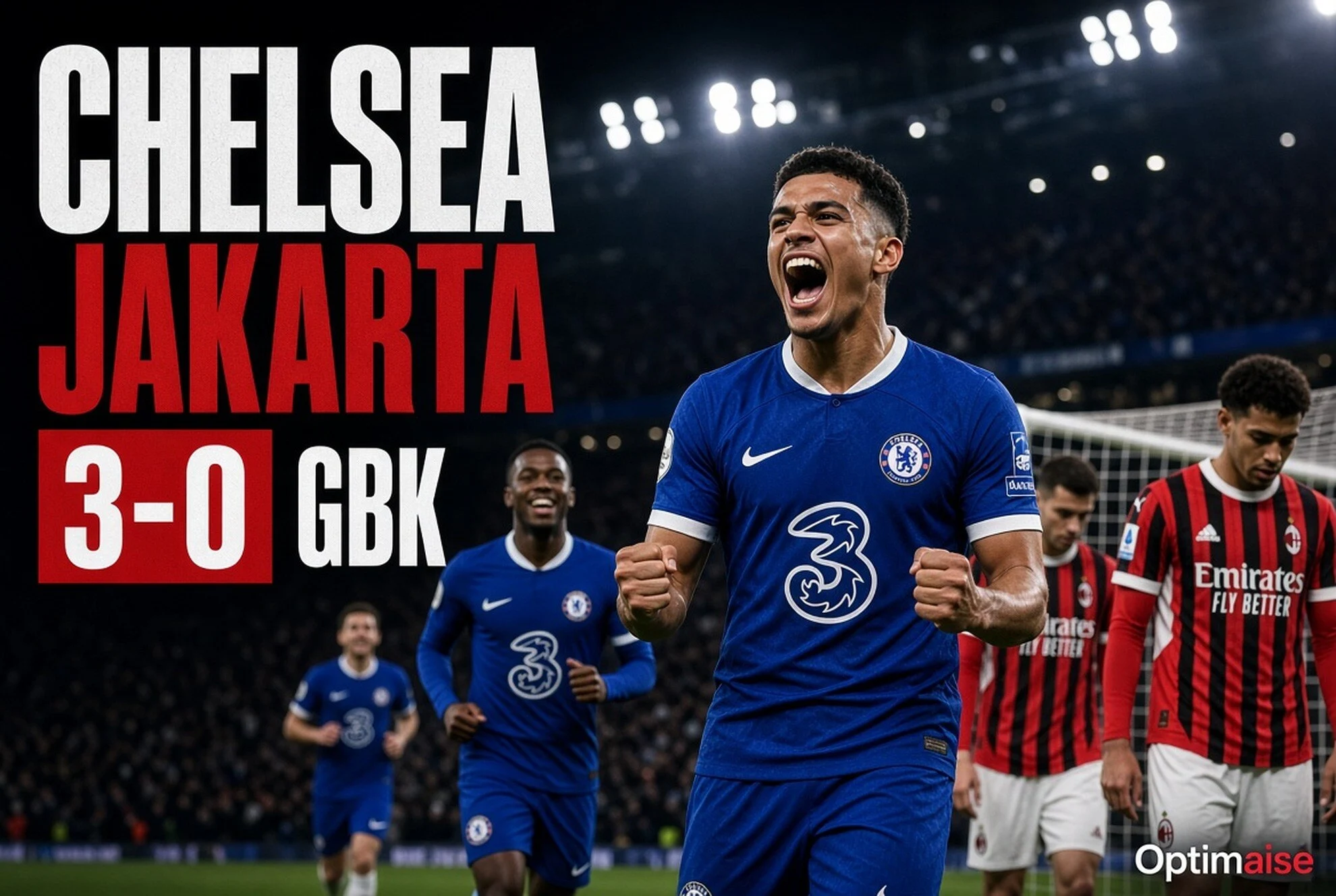 Chelsea vs Milan 3-0 di GBK: Pedro & Caicedo Bawa Debut Alonso