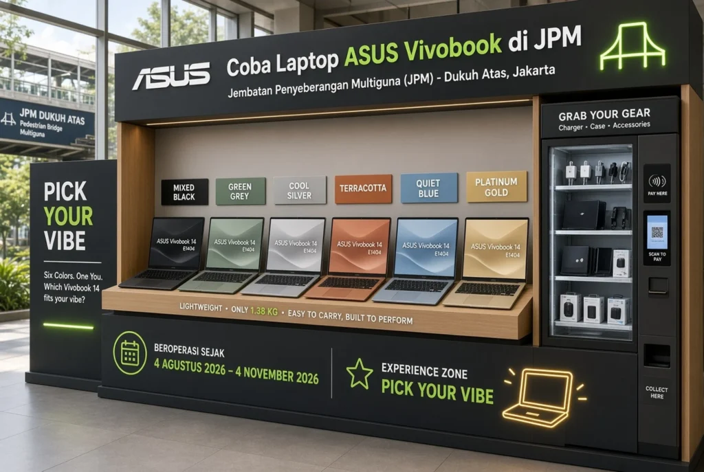 Experience bonus lewat vending machine dan hadiah bulanan