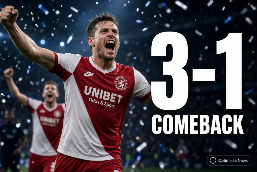 Copenhagen vs Debrecen 3-1: Agregat 6-1 di Parken UECL
