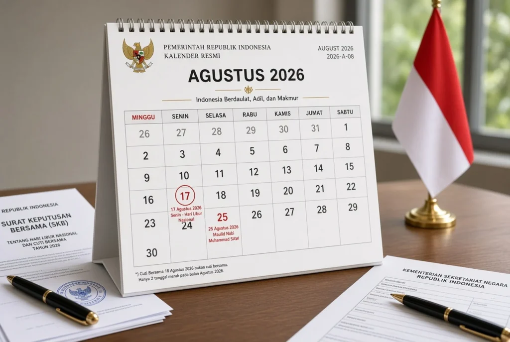 Dua tanggal merah Agustus dan tema HUT ke-81 RI