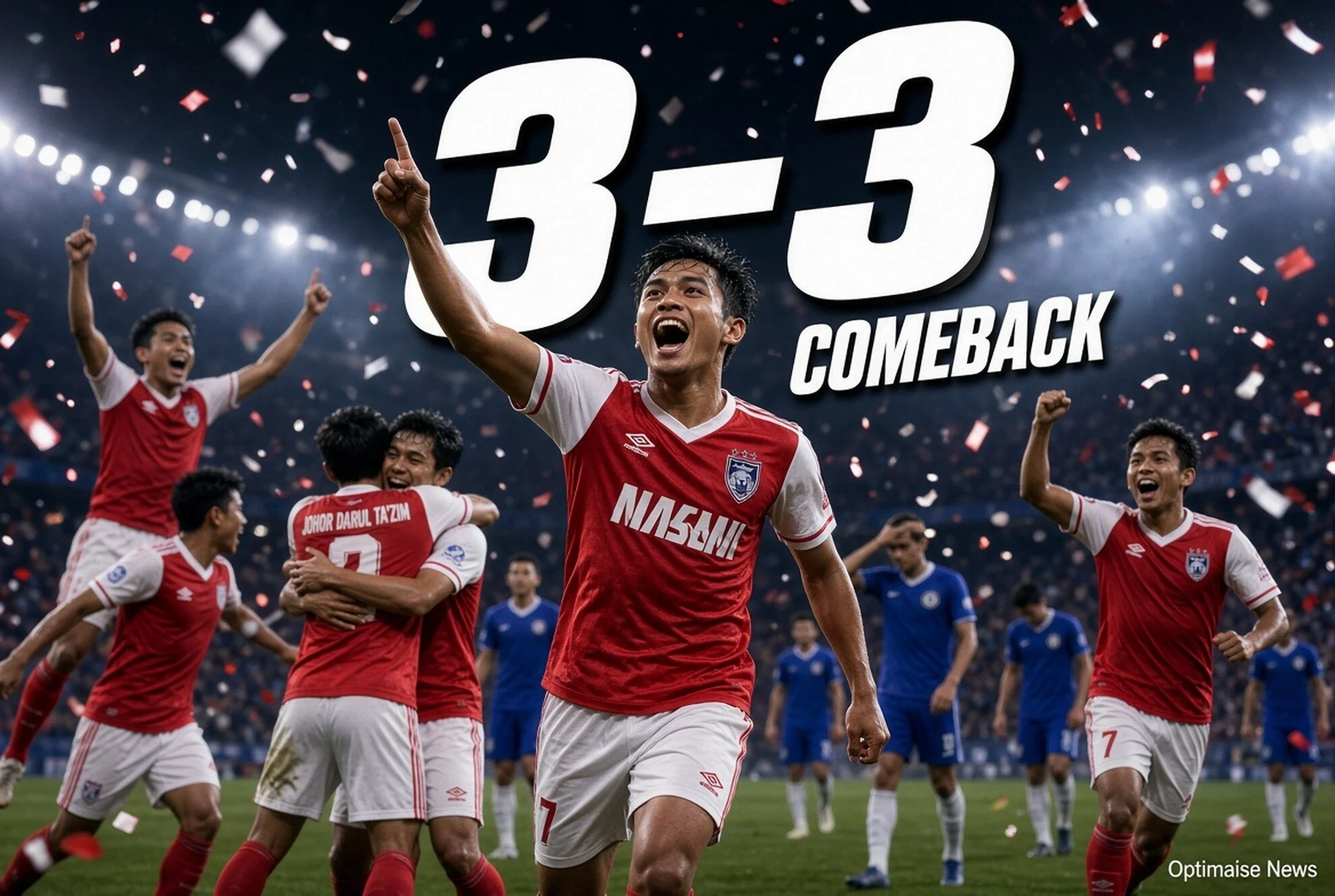 Darul Takzim FC vs Chelsea Imbang 3-3 di Larkin