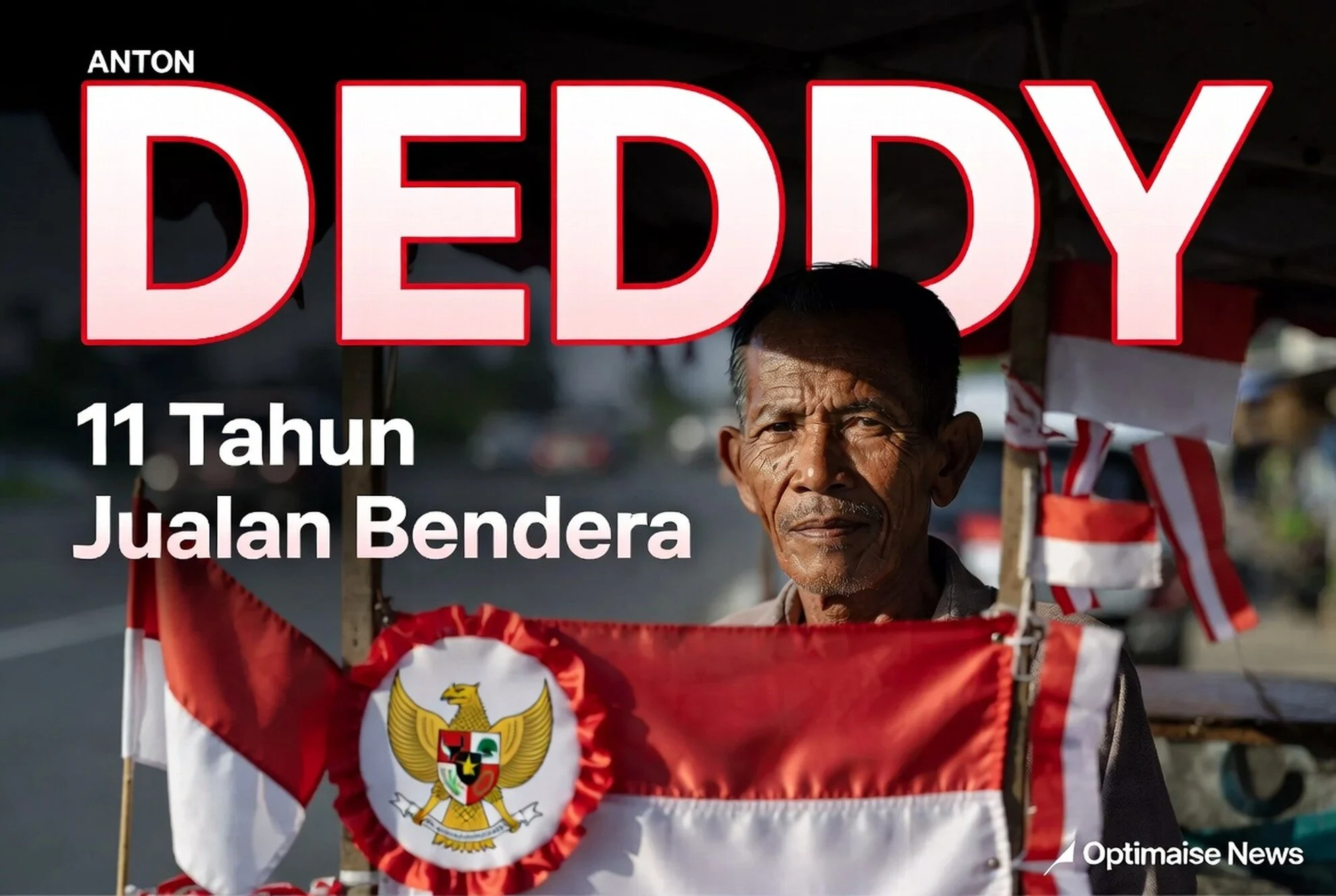Deddy 11 Tahun Jualan Bendera di Pontianak: Cuma 2-3 Pembeli/Hari