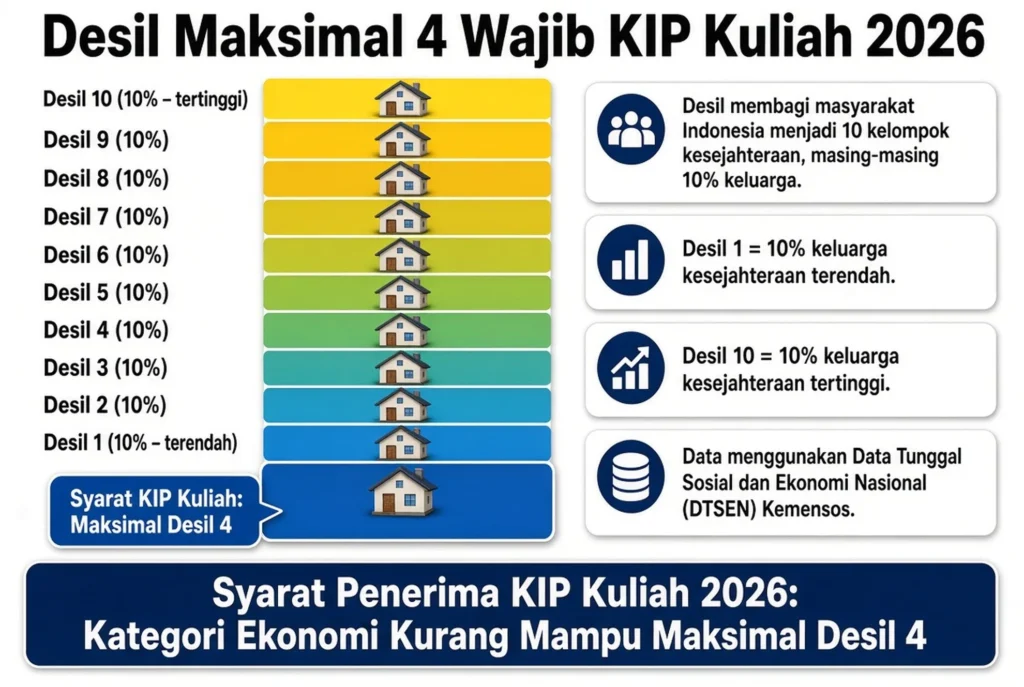 Arti Kelompok Desil 1–10 bagi Calon Penerima Beasiswa