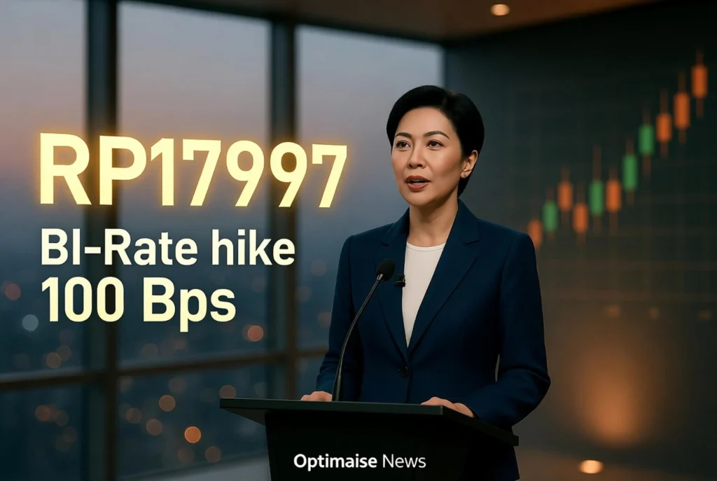 Destry: Hike BI-Rate 100 Bps Bikin Rupiah Terkendali di Rp17.997