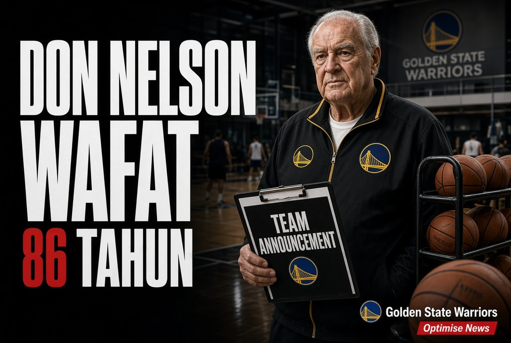 Don Nelson Wafat 86 Tahun: 1.335 Menang & Mentor Curry