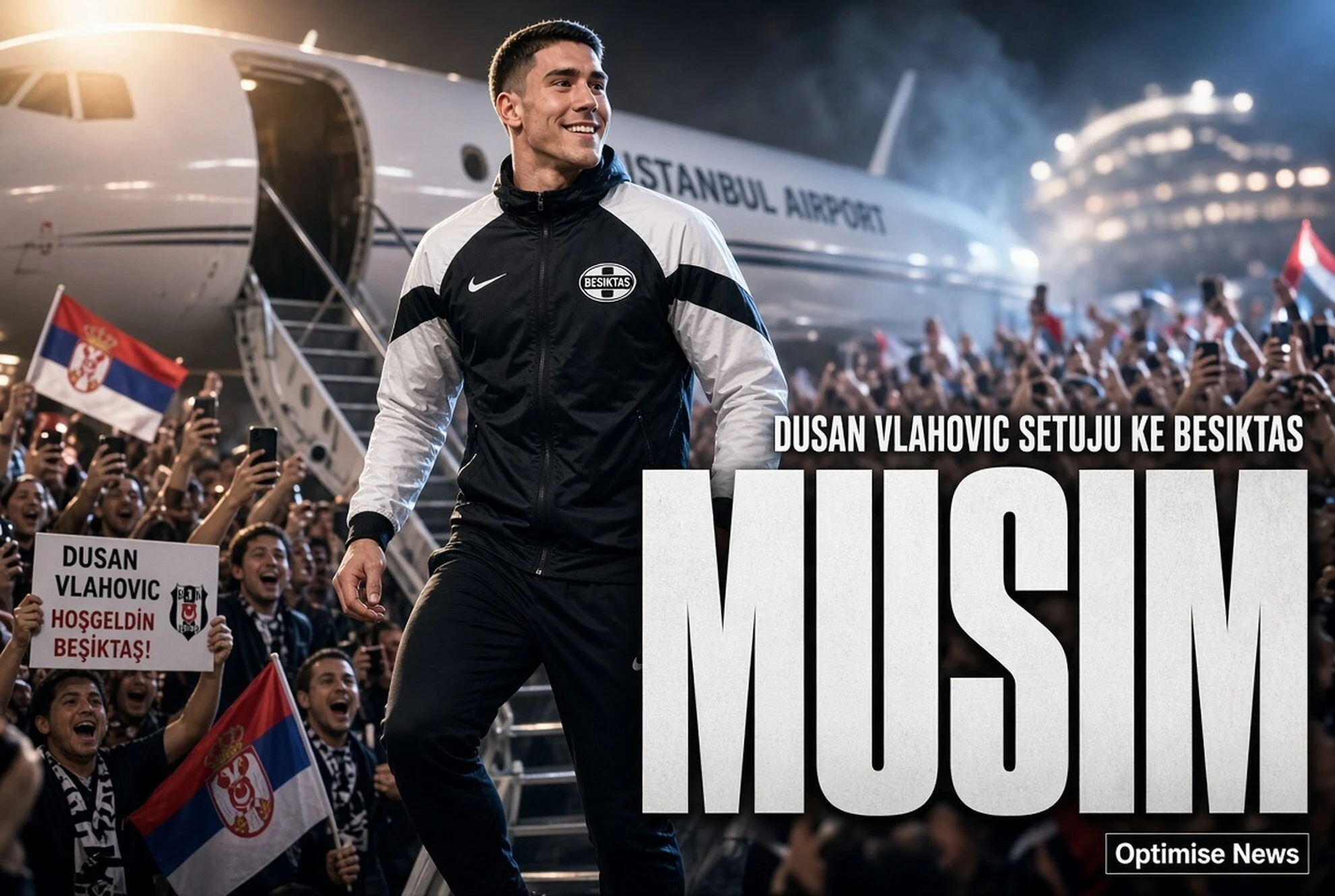 Dusan Vlahovic Setuju ke Besiktas, Gaji 8 Juta Euro per Musim