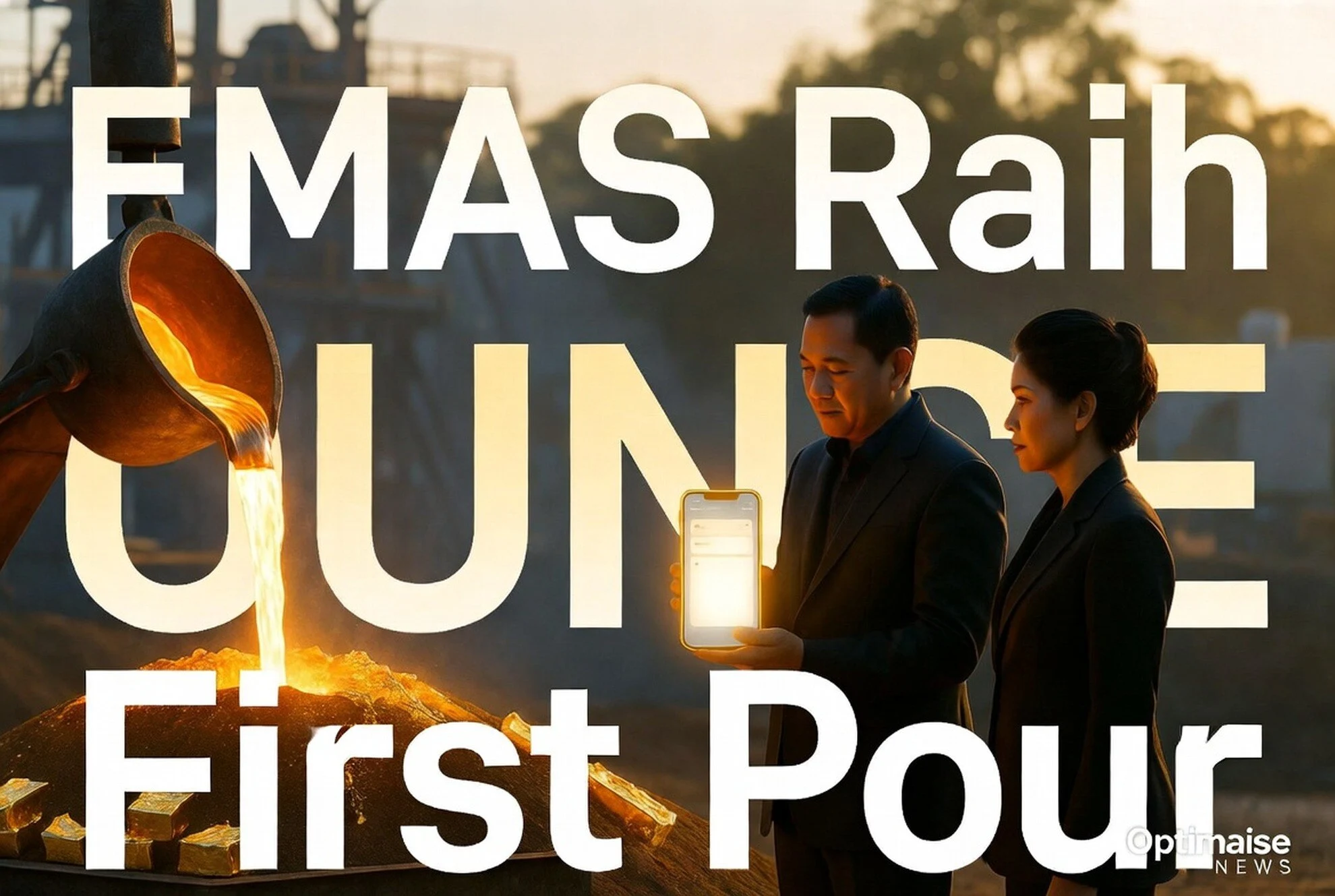 EMAS Raih First Gold Pour di Tambang Pani, Target 115 Ribu Ounce