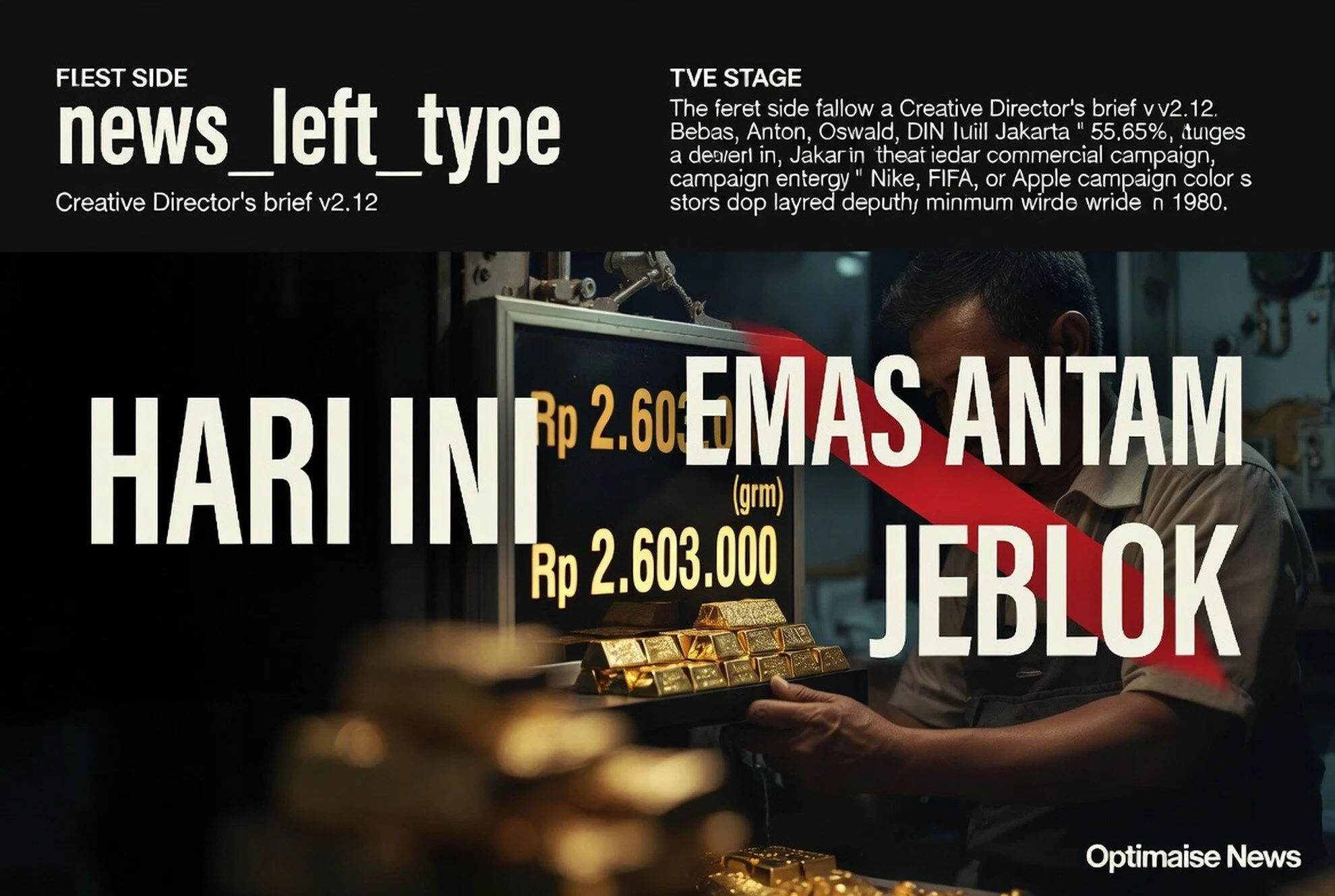 Emas Antam Jeblok & Hari Ini Sabtu Rp20.000 k