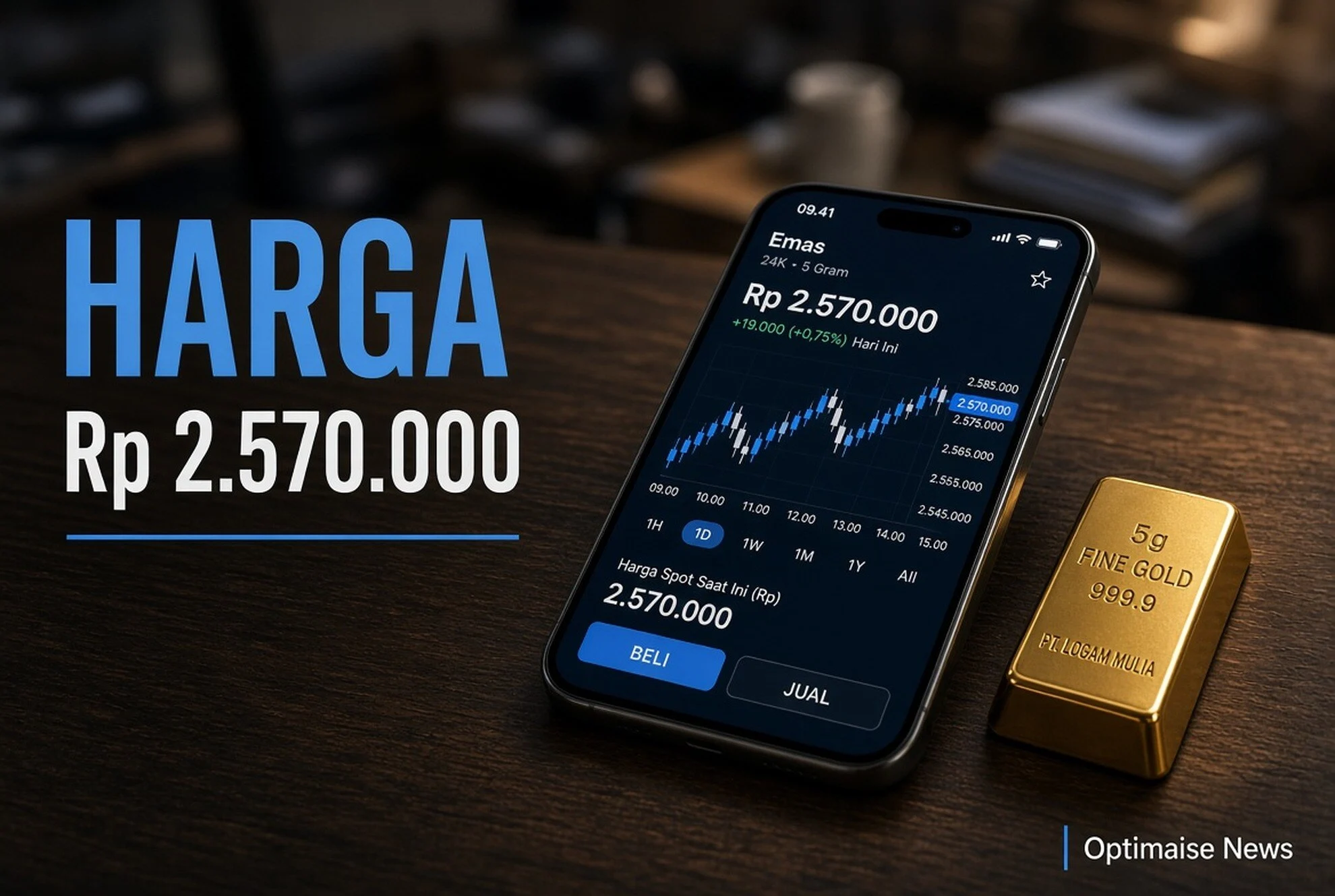 Emas Digital Treasury Rp2,57 Juta/Gram, Harga Platform Beragam