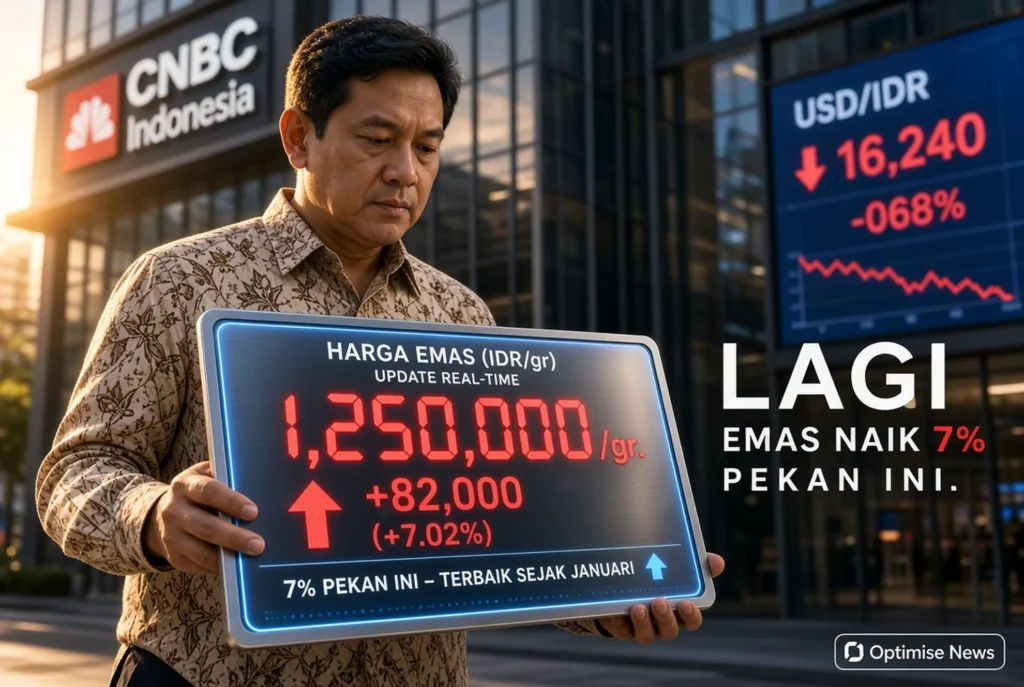 Emas Naik 7% Pekan Ini, Investor Mulai Borong Lagi