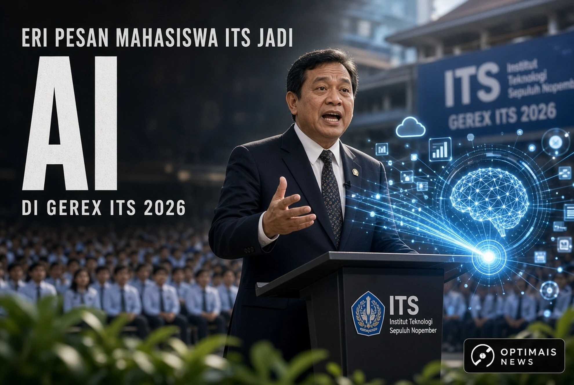 Eri Pesan Mahasiswa ITS Jadi Generasi Kritis di Era AI