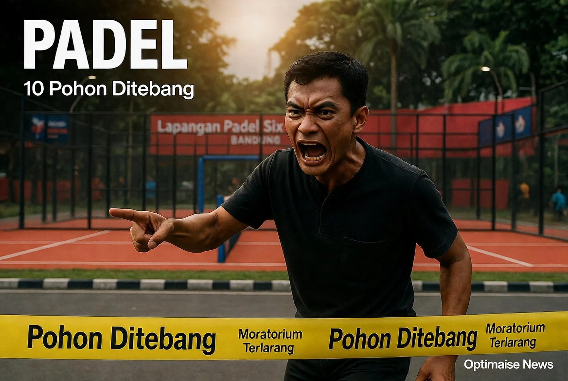 Farhan Ancaman Pidana 10 Pohon Peneduh Bandung Ditebang Demi Padel