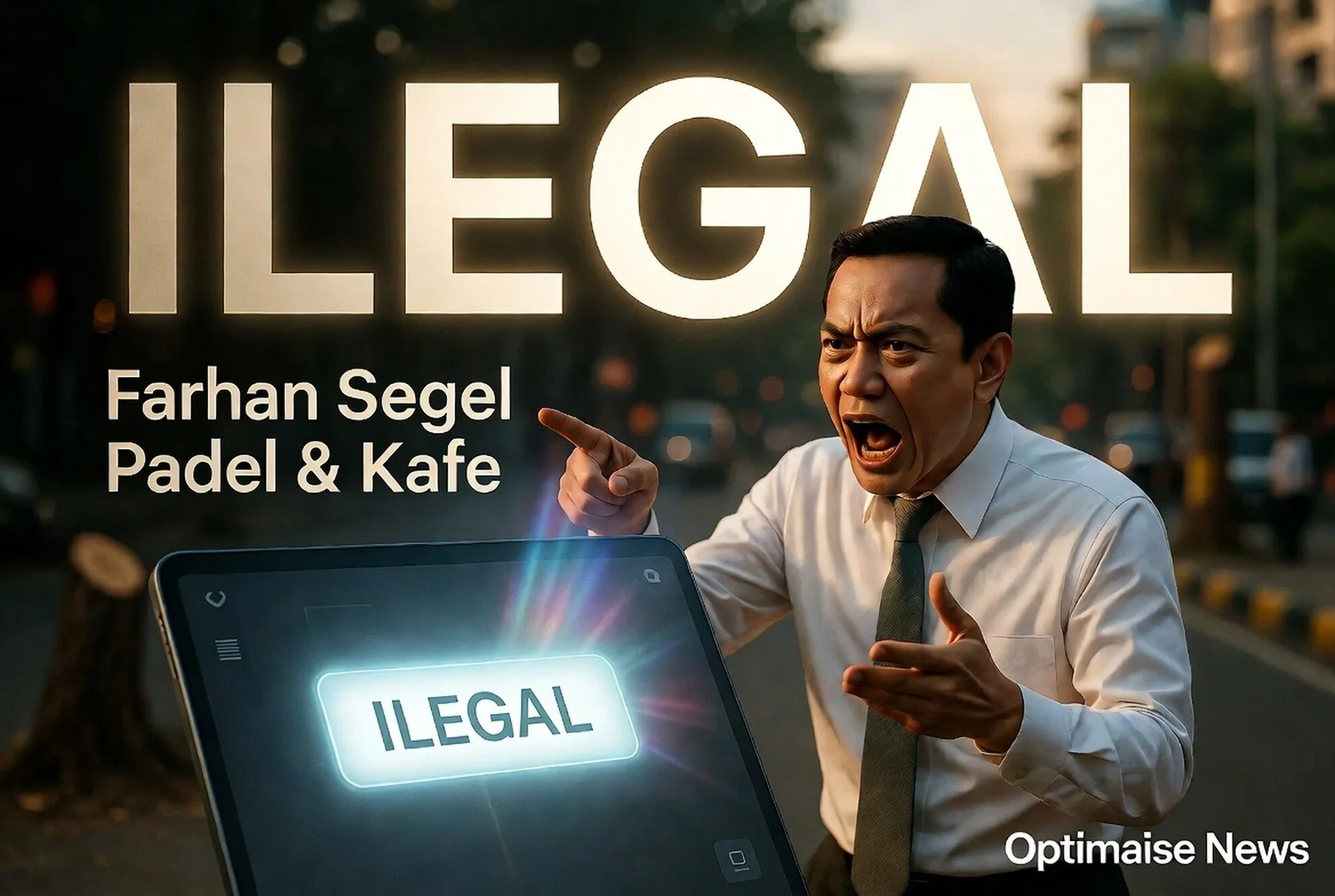 Farhan Segel Padel & Kafe Usai 10 Pohon Ditebang Ilegal