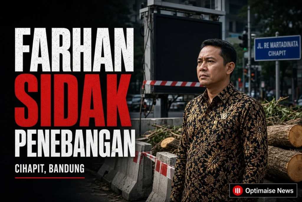 Farhan Sidak Penebangan 10 Pohon di Cihapit, Didenda Rp100 Juta