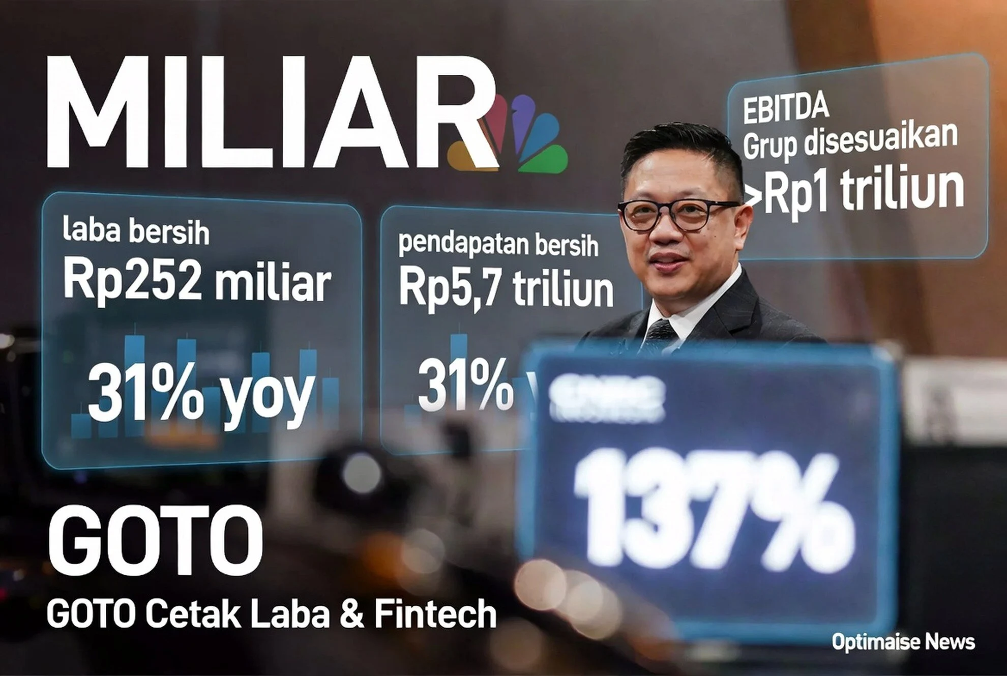 GOTO Cetak Laba & Fintech Unggul Video Rp 252 Miliar