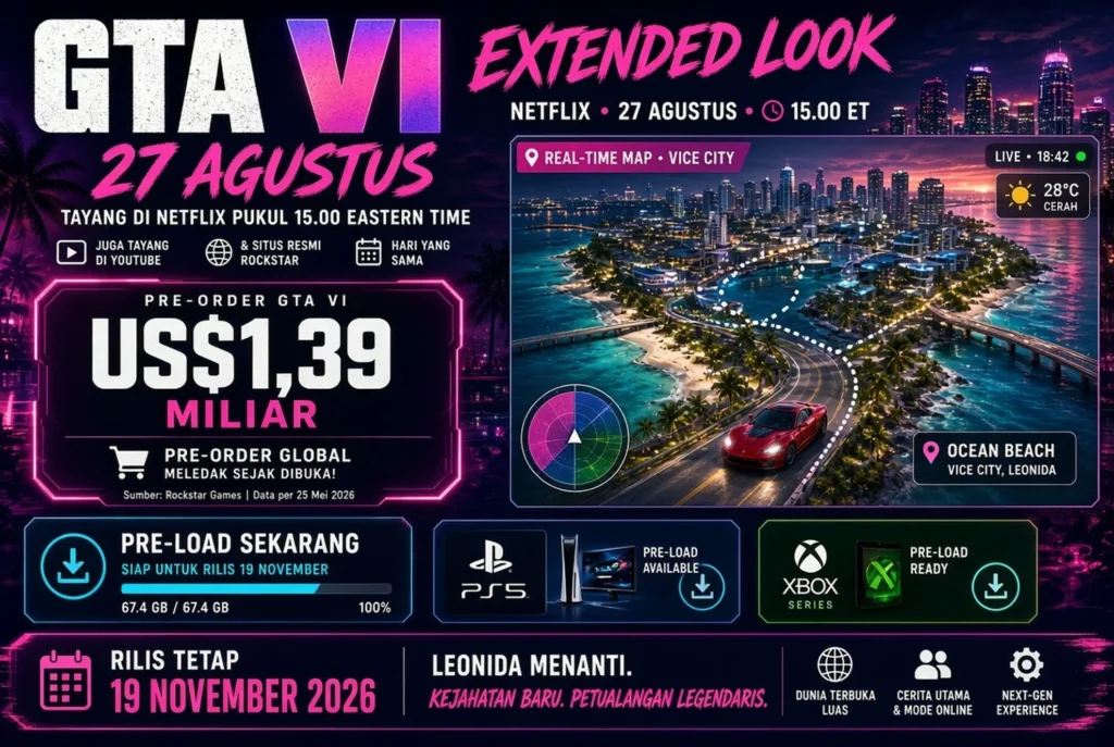 Pre-order global dan pre-loading digital 12 November