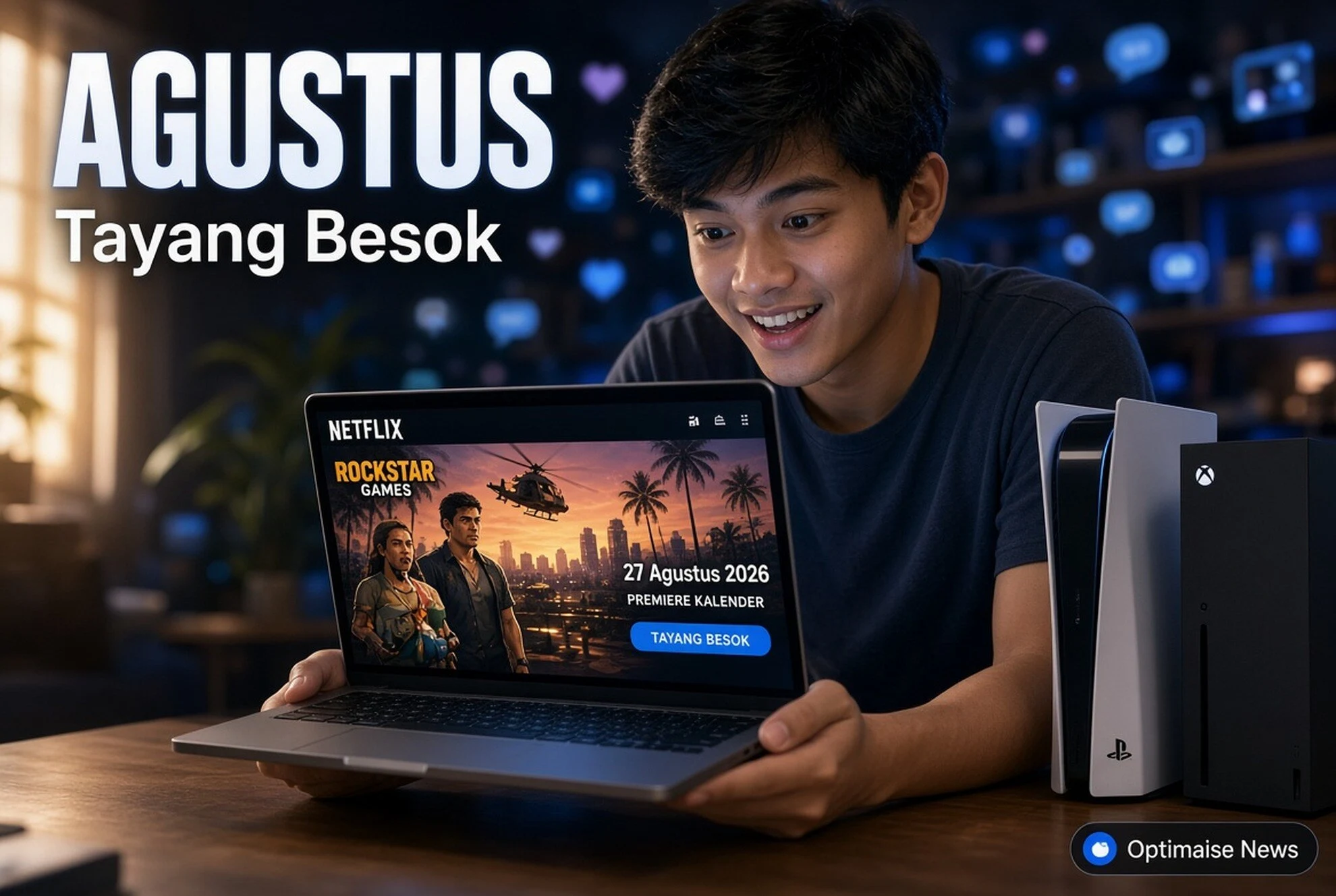 GTA VI Naik Tren Usai Extended Look Tayang di Netflix 27 Agustus