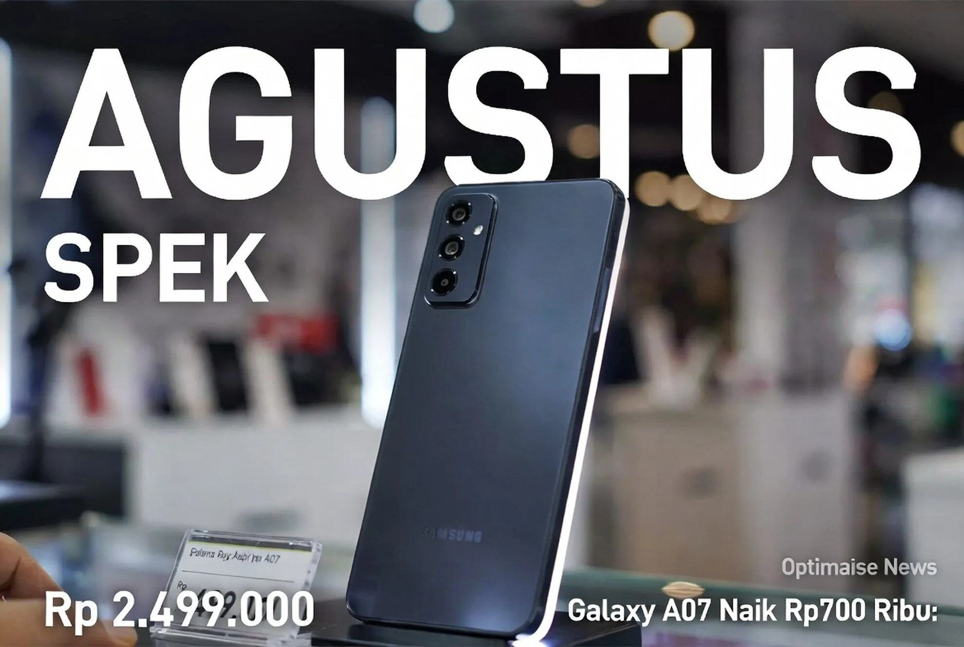 Galaxy A07 Naik Rp700 Ribu: Spesifikasi HP Samsung 4 Agustus