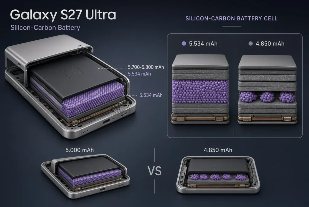 Silicon-carbon dari Fold 8 ke flagship Ultra