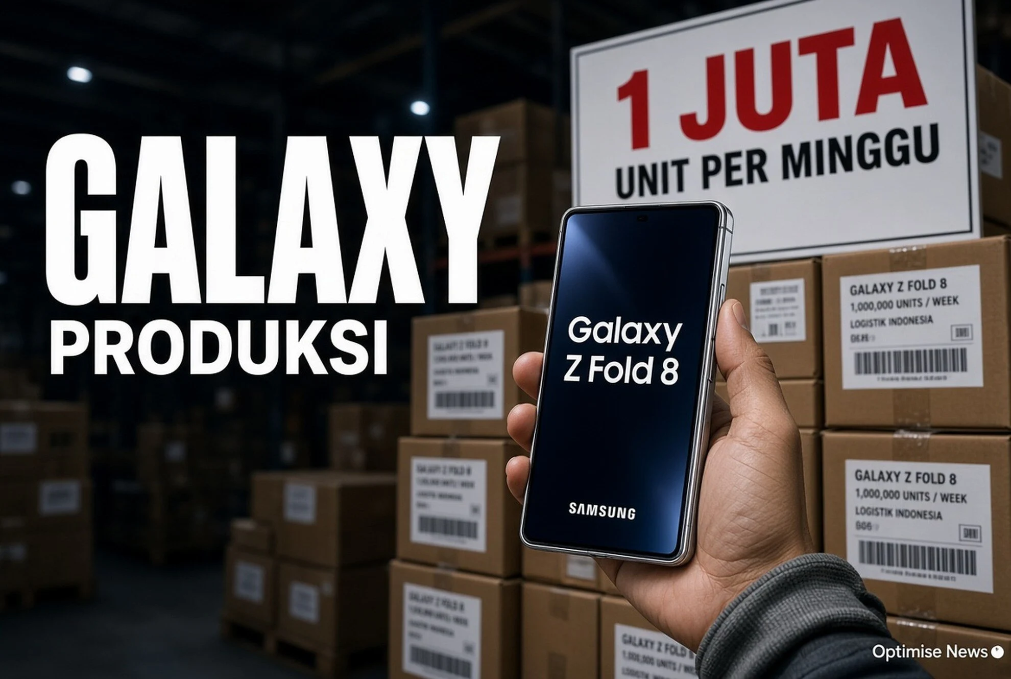 Galaxy Z Fold 8 Produksi 1 Juta Unit Mingguan Raih Penjualan