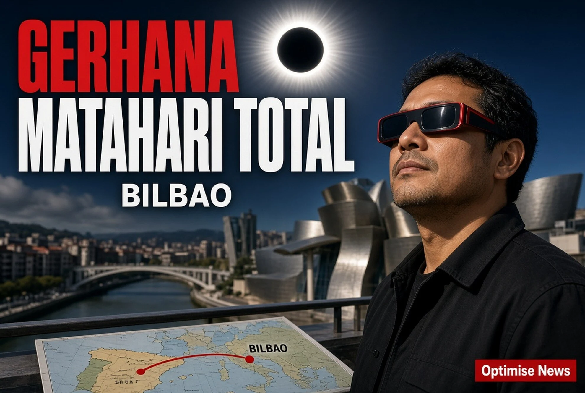 Gerhana Matahari Total 2026: Spanyol Jadi Spot Terbaik Durasi 2