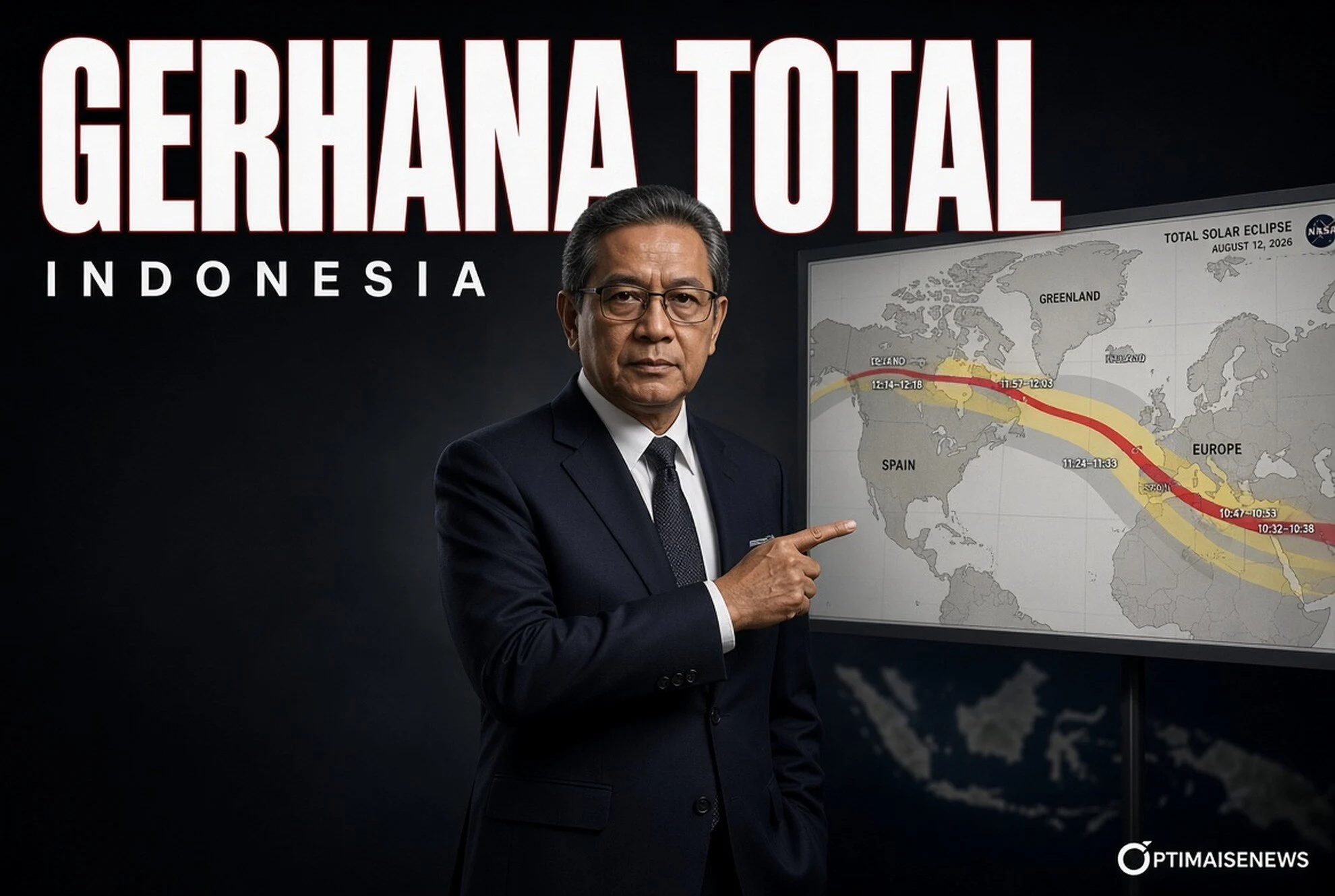 Gerhana Total 12 Agustus 2026 Tak Tampak di RI: Penyebabnya