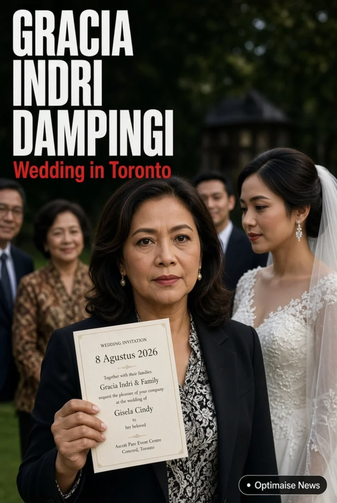 Gracia Indri Dampingi Adik ke Altar Toronto