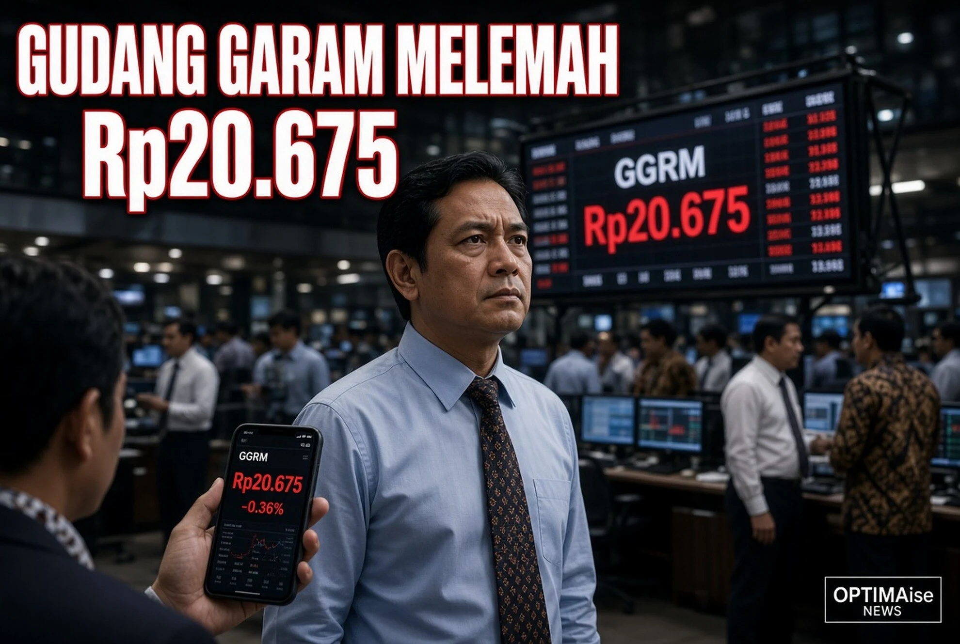 Gudang Garam Melemah ke Rp20.675 Saat IHSG Anjlok 1,58%