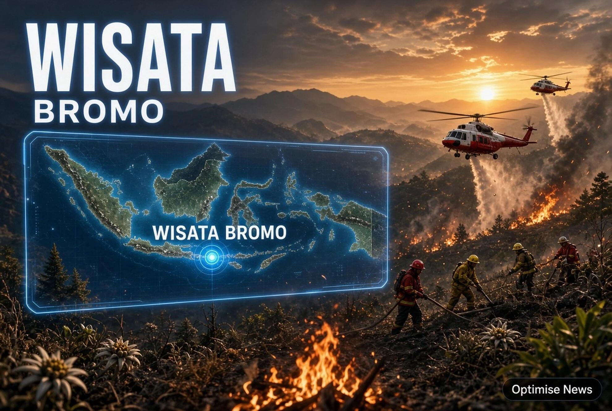 Gunung Bromo Kebakaran 176 Ha: Dugaan Perapian Tutup Wisata