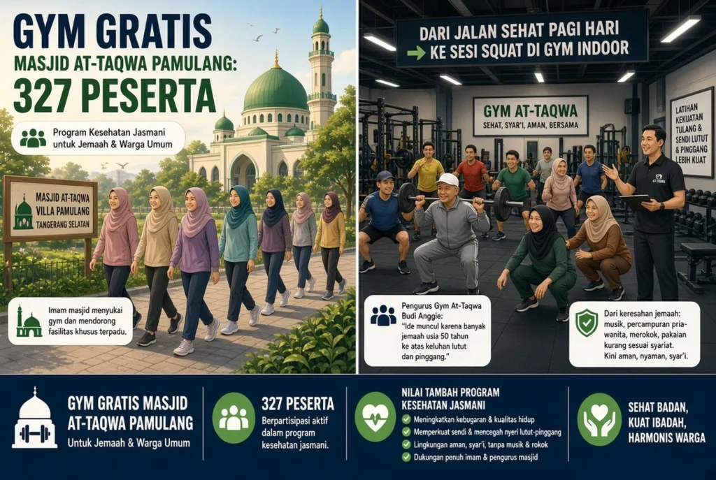 Lebih dari gym: jalan sehat, squat, hingga kelas boxing
